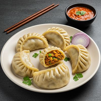 Veg. Momos (10 Pcs)