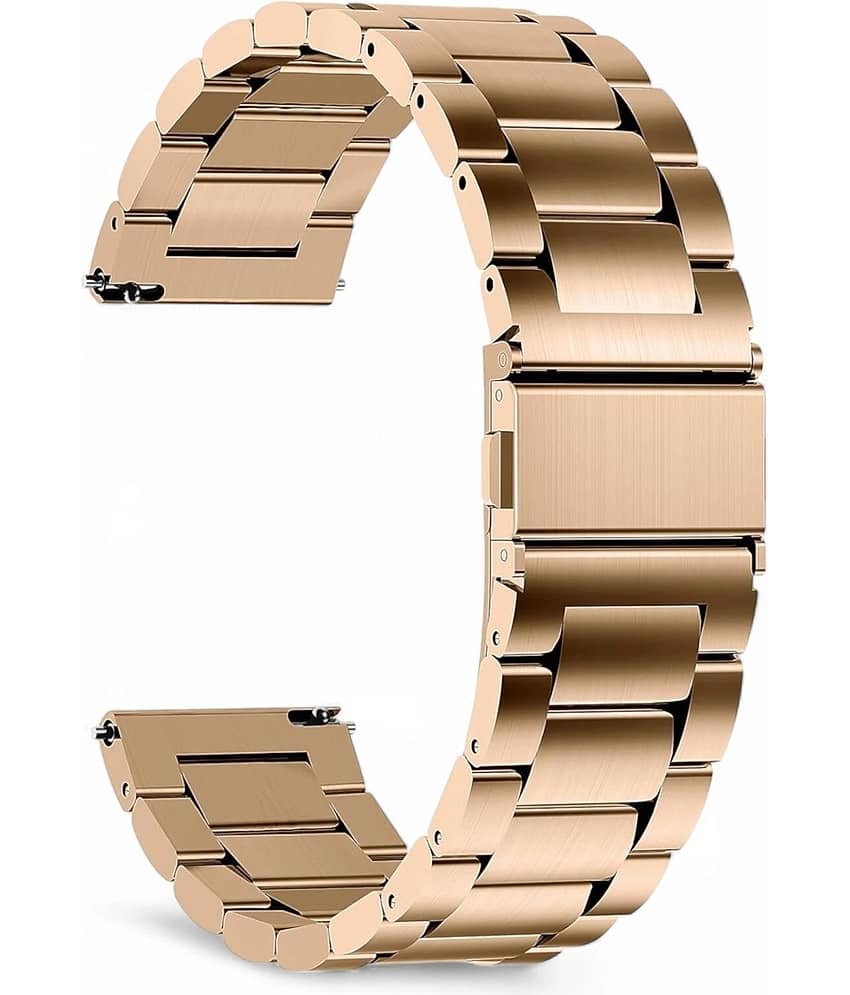 LORENZ 22 MM ROSE Gold Stainless Steel Chain Smart Watch Strap