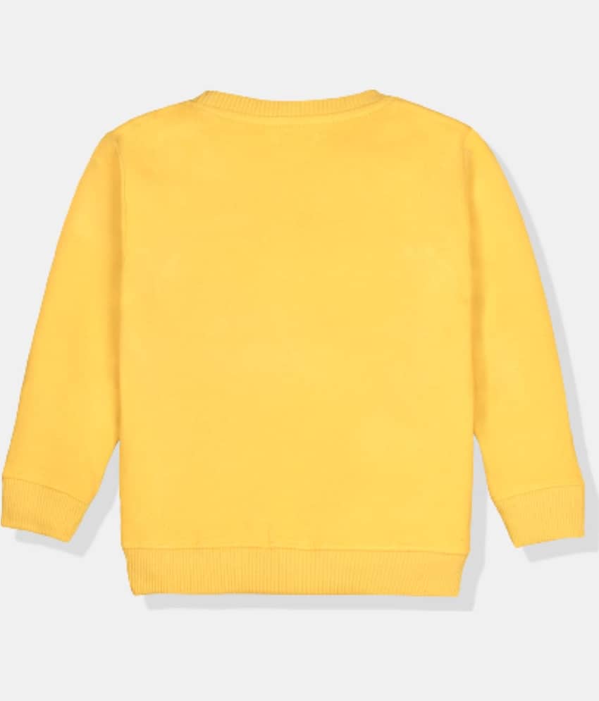 mustmom Girls Fleece Sweatshirt ( Off White ) view 2