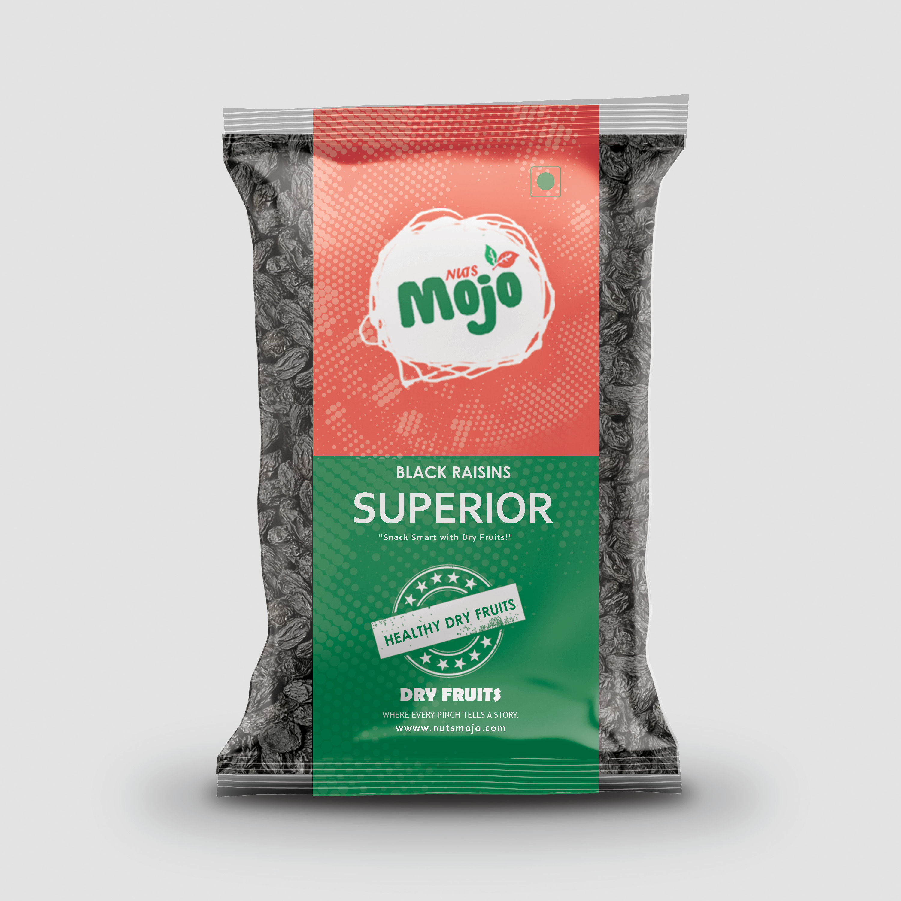 Nutsmojo Black Raisin Seedless, 500 grams