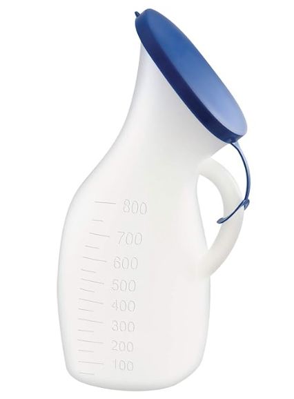 Urine Pot | Male & Female | Robust Plastic | 1 Unit | Unisex Use | Home & Hospital (ASSORTED)