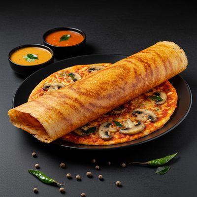Mushroom Pizza Dosa