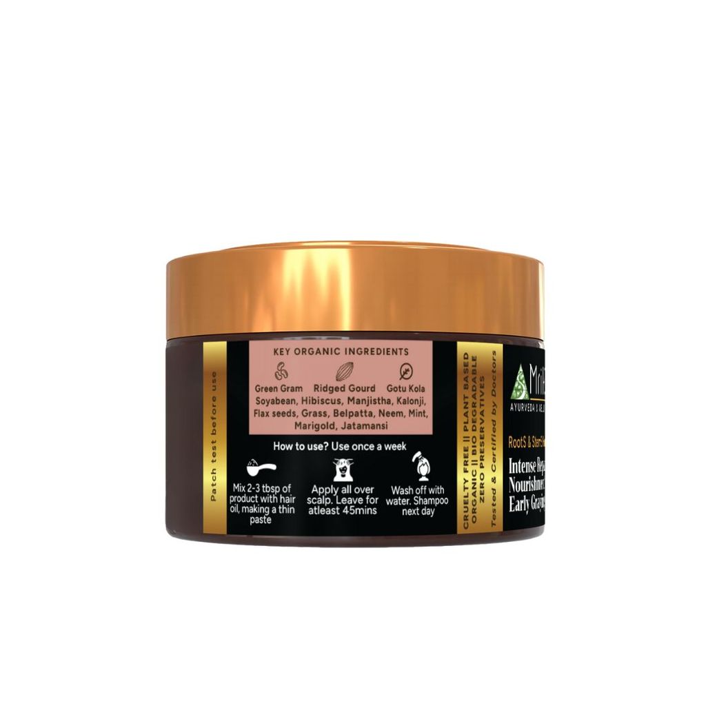 MrilQ Roots & Stems | Hair Mask | Intense Repair | Hair Regrowth | Control Early Greying view 2