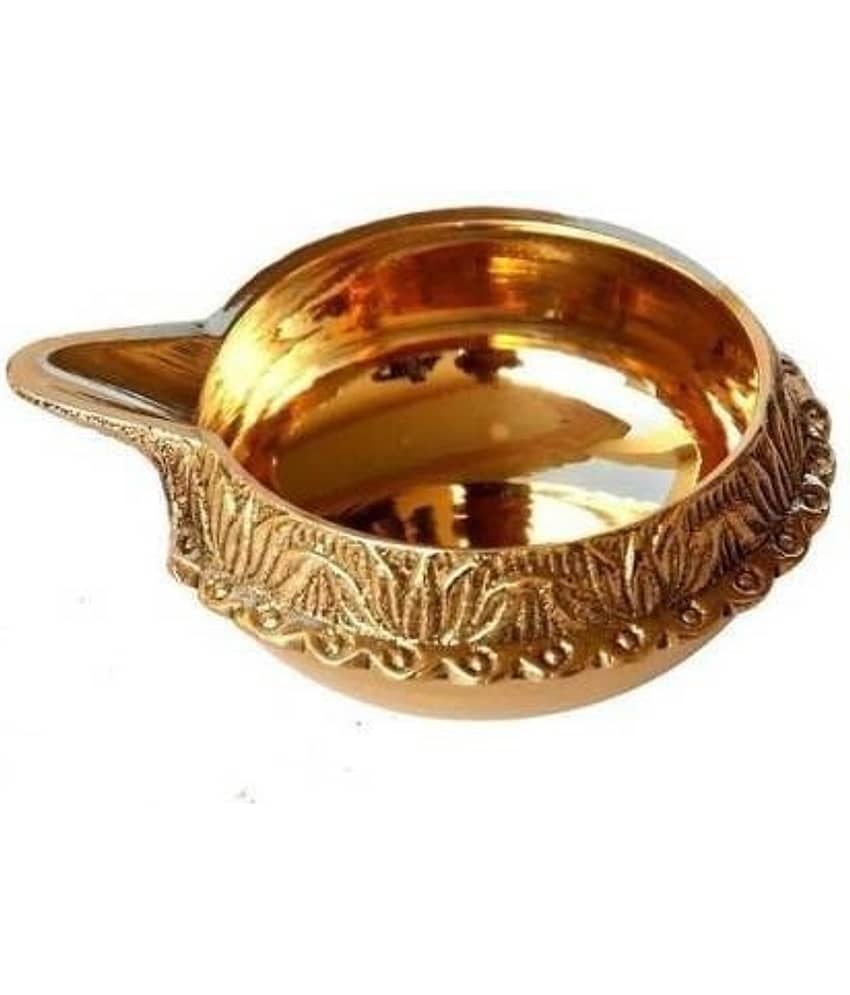 Fashion Bizz Brass Diwali Kuber Deepak On Standdiyas Table Diya Set - Pack of 20 view 2