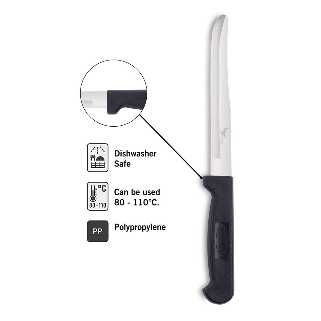 SNOKE® Stainless Steel Kitchen Knife For Home Use , Veg Curve Knife , 1 piece , Silver view 2