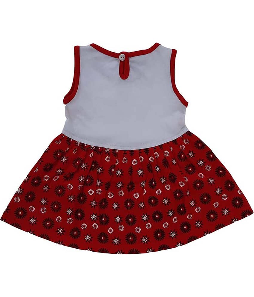 TRITI Pack of 1 Baby Girls 100% Cotton Frocks ( White ) view 2
