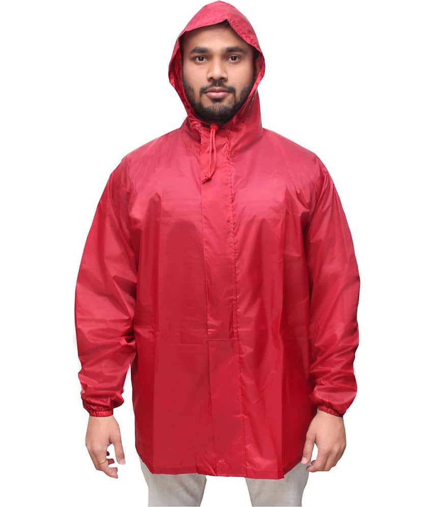 Goodluck Maroon Rain Jacket