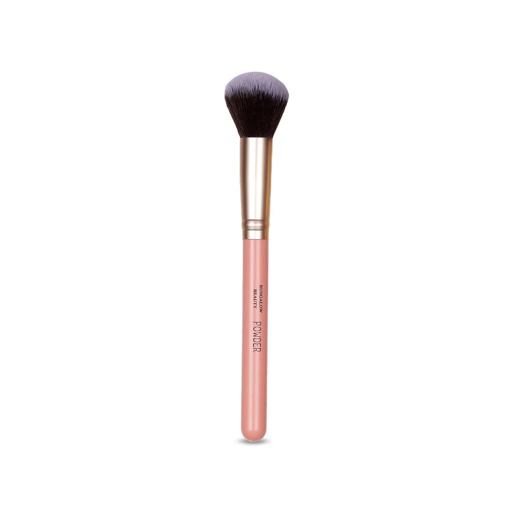 Professional Powder Makeup Brush, Soft Synthetic Bristles, Rose Gold Handle