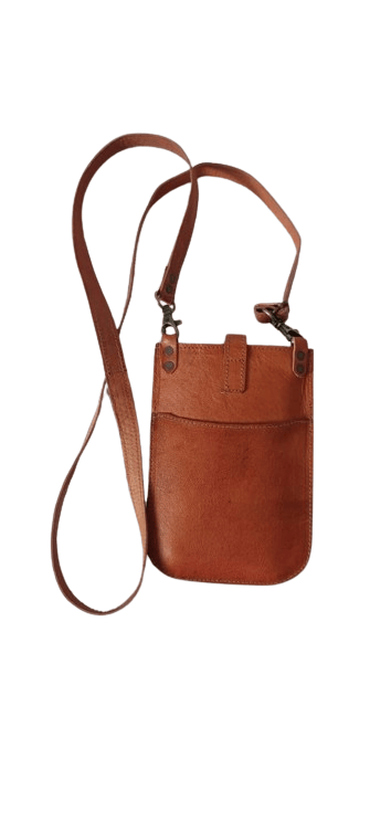 Handmde Leather Bag Women's Shoulder Bags Phone Holster Set 1 view 2