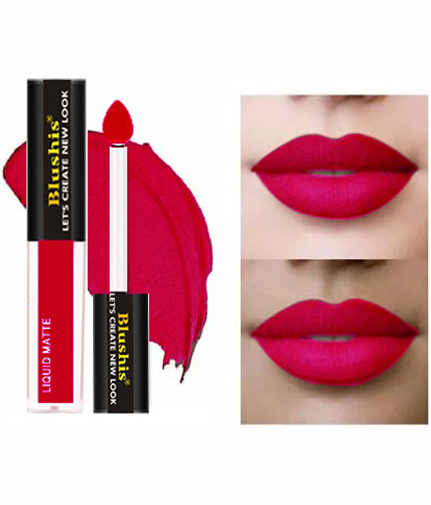 BLUSHIS Long-Lasting Pink Matte Lipstick