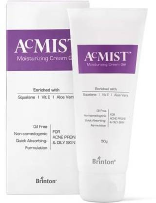 Brinton AcMist Moisturizing Cream Gel for Skin Care Cream 50 g x Pack of 2