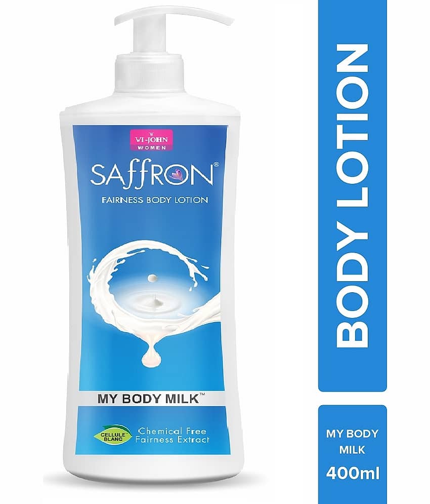 VI-JOHN Saffron My Body Milk Fairness Body Lotion for Men & Women 400ml