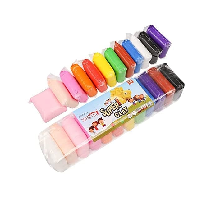 Ultra-Light Creative Art and Craft Air Dry Super Clay with Carving Molding Tools Kit for Girls and Boys | DIY Clay | 2 Packs view 2
