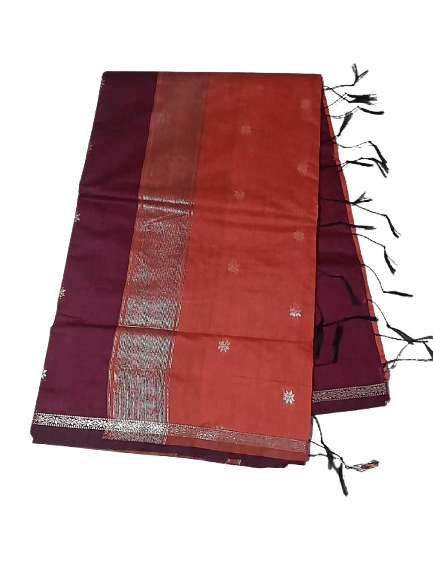 Kalyani Cotton Saree for Women | Soft Pure Cotton Saree with Blouse Piece | Traditional Daily Wear Handloom Style Saree | Lightweight Breathable Cotton Saree for Office, Casual & Festive Wear view 2