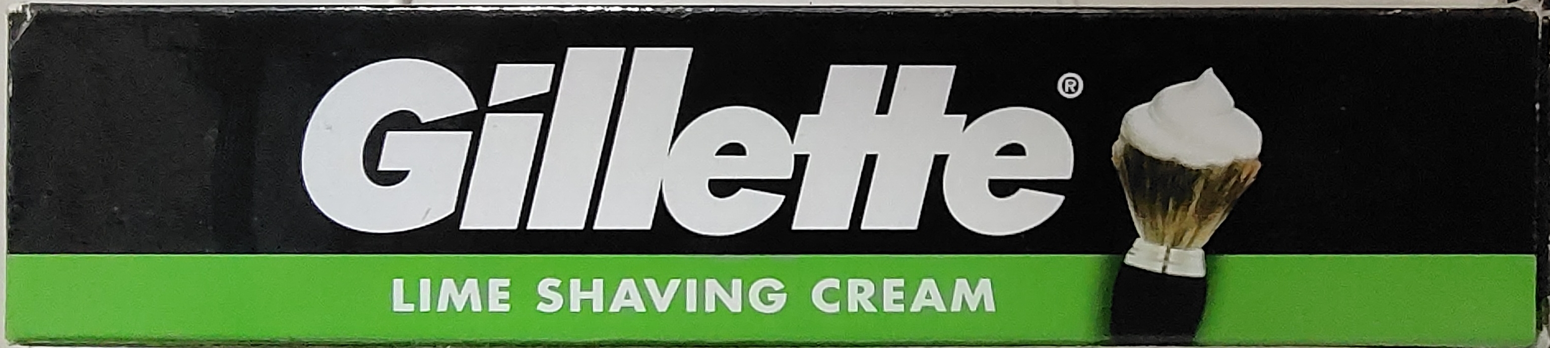 Gillette lime shaving cream