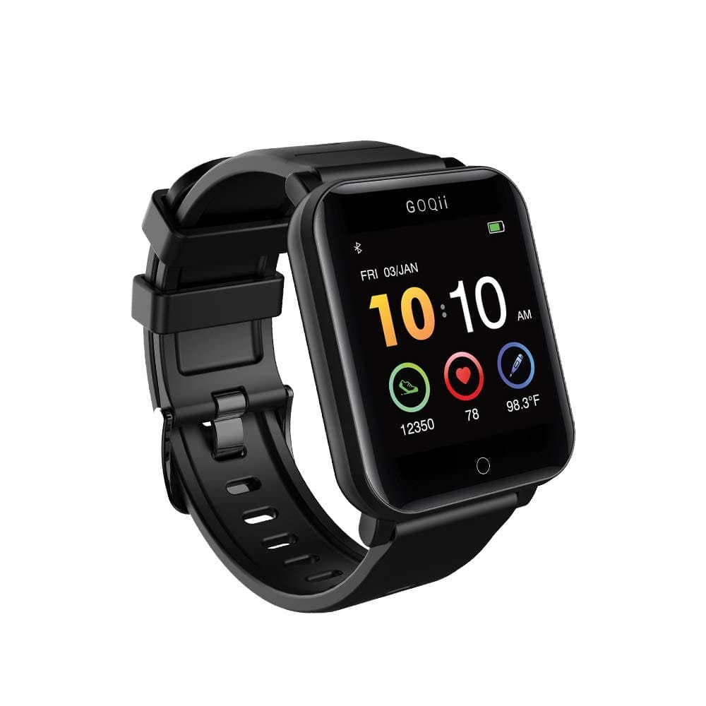 GOQii Smart Vital Fitness Body Temperature and Blood Pressure Battery Activity Tracker with 3 Months Personal Coaching view 2