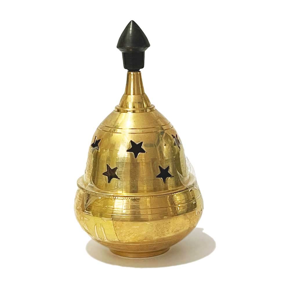 Kuber Goblet Brass Table Diya (Size 3) Brass Diya Oil Puja Lamp - Decorative Round for Home Office Gifts view 2