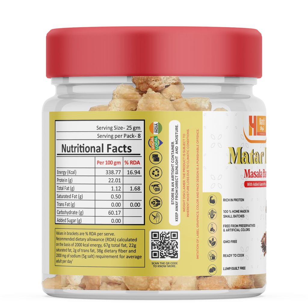 Hand’s Magic Matar Dal Garam Masala- Masala Bari | High Protein | Ready to Cook | 100% Homemade | No Preservatives | Natural & Healthy | 200g view 2