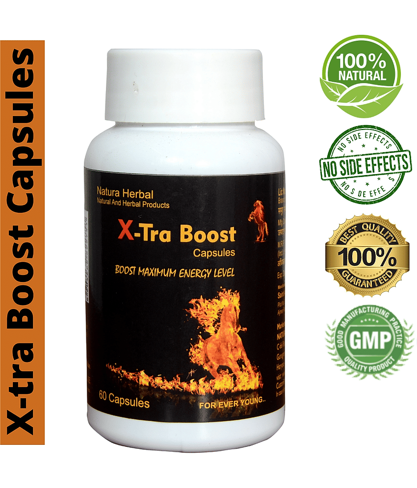 Natura Herbal X-Tra Maxx Energy Booster Capsule- 30 Caps