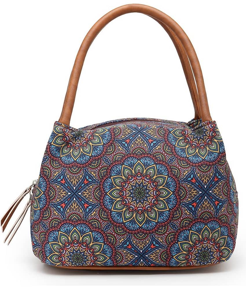 Anekaant Handheld Bag Cotton Set of 1 ( Multicolor ) view 2