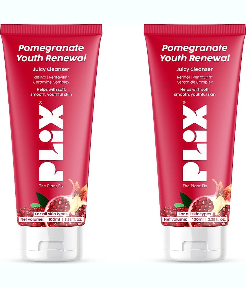 PLIX THE PLANT FIX Set Of 2 Pomegranate Youth Renewal Face Wash - 100 ml Each