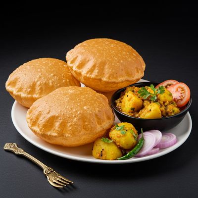 Poori Aloo 3Pcs