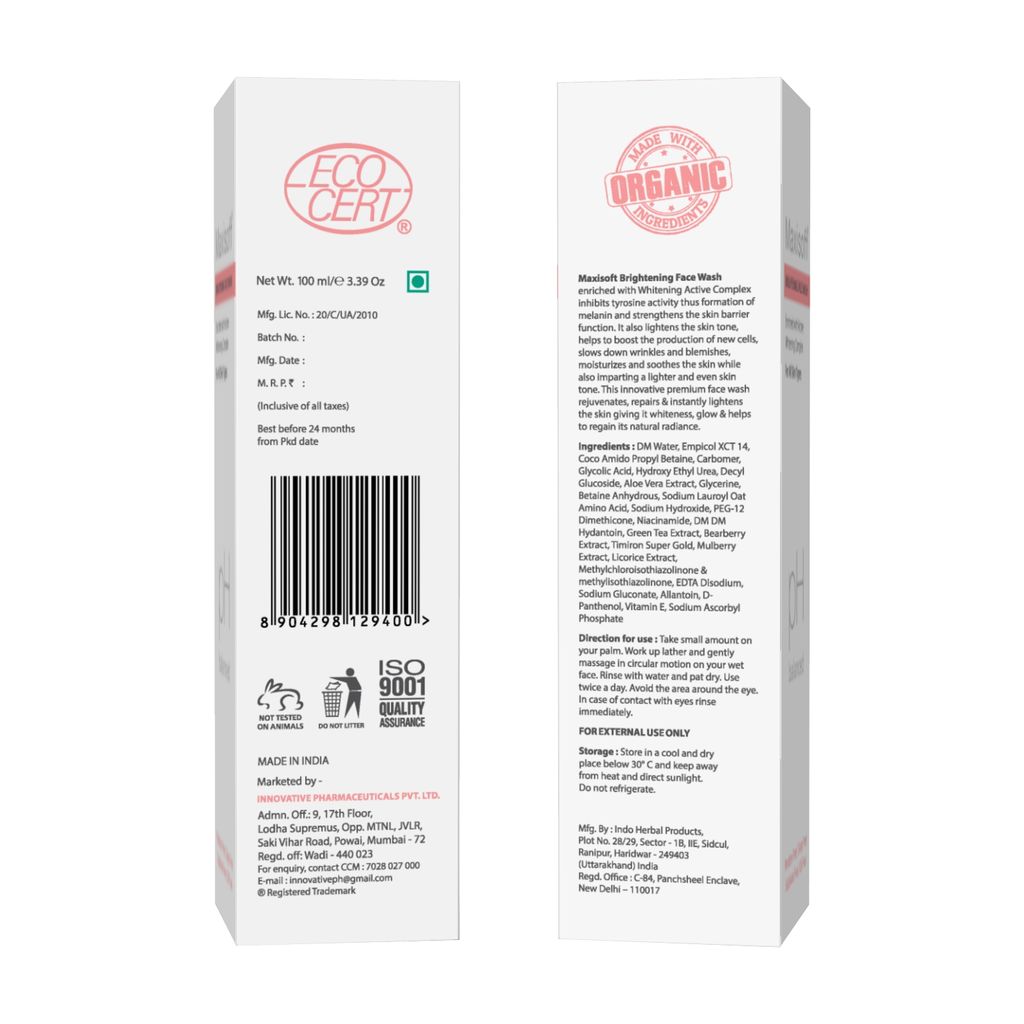 Maxisoft Brightening Face Wash 100 ml view 2