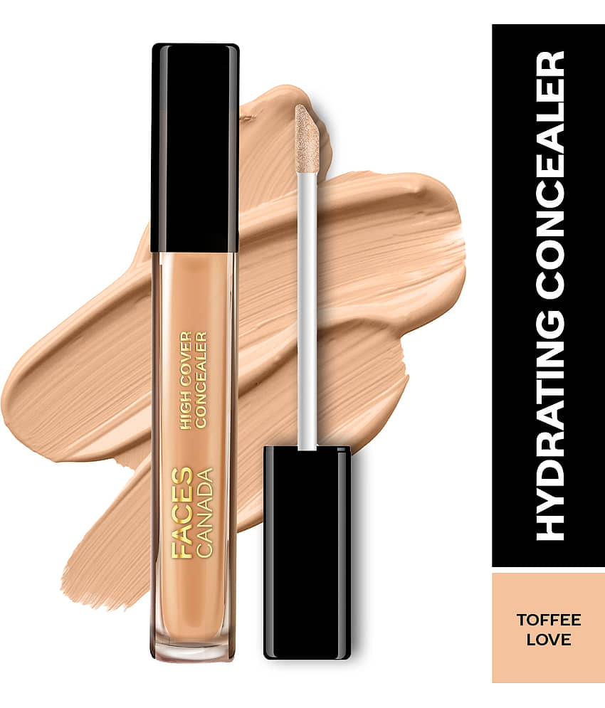 FACES CANADA High Cover Liquid Concealer - Toffee Love 04, 4ml , Blends Easily