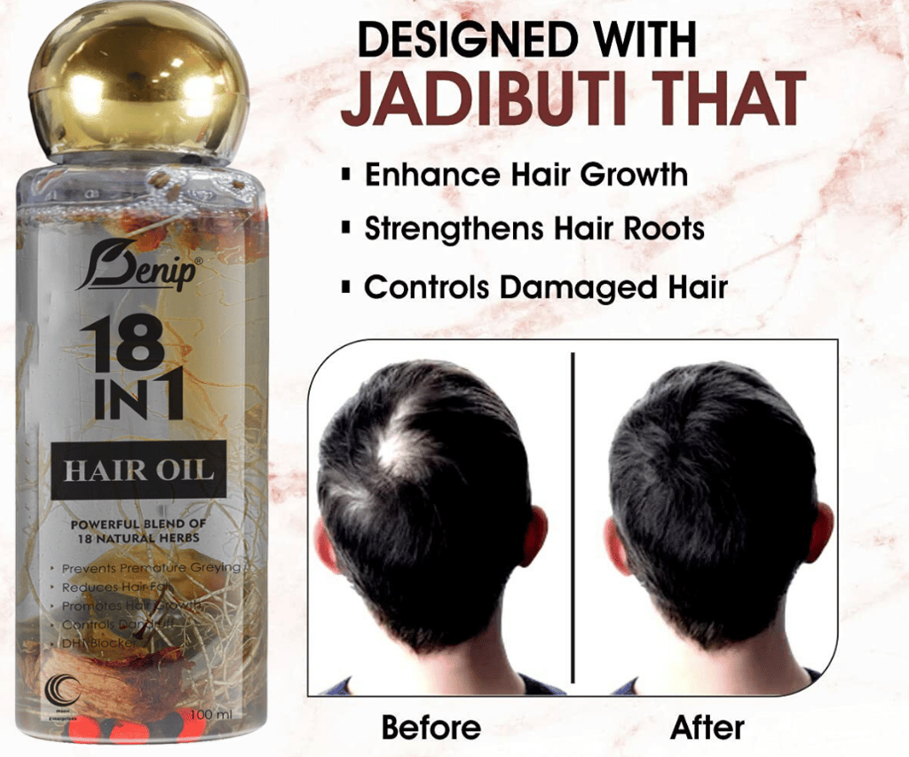 Denip 18 in 1 Hair Fall Prevention and Hair Growth Oil view 2