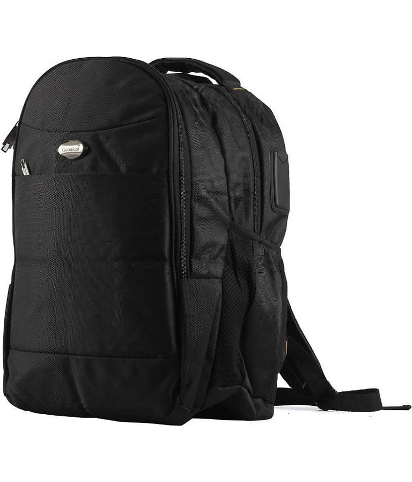 Goodluck Black Solid Laptop Bags view 2