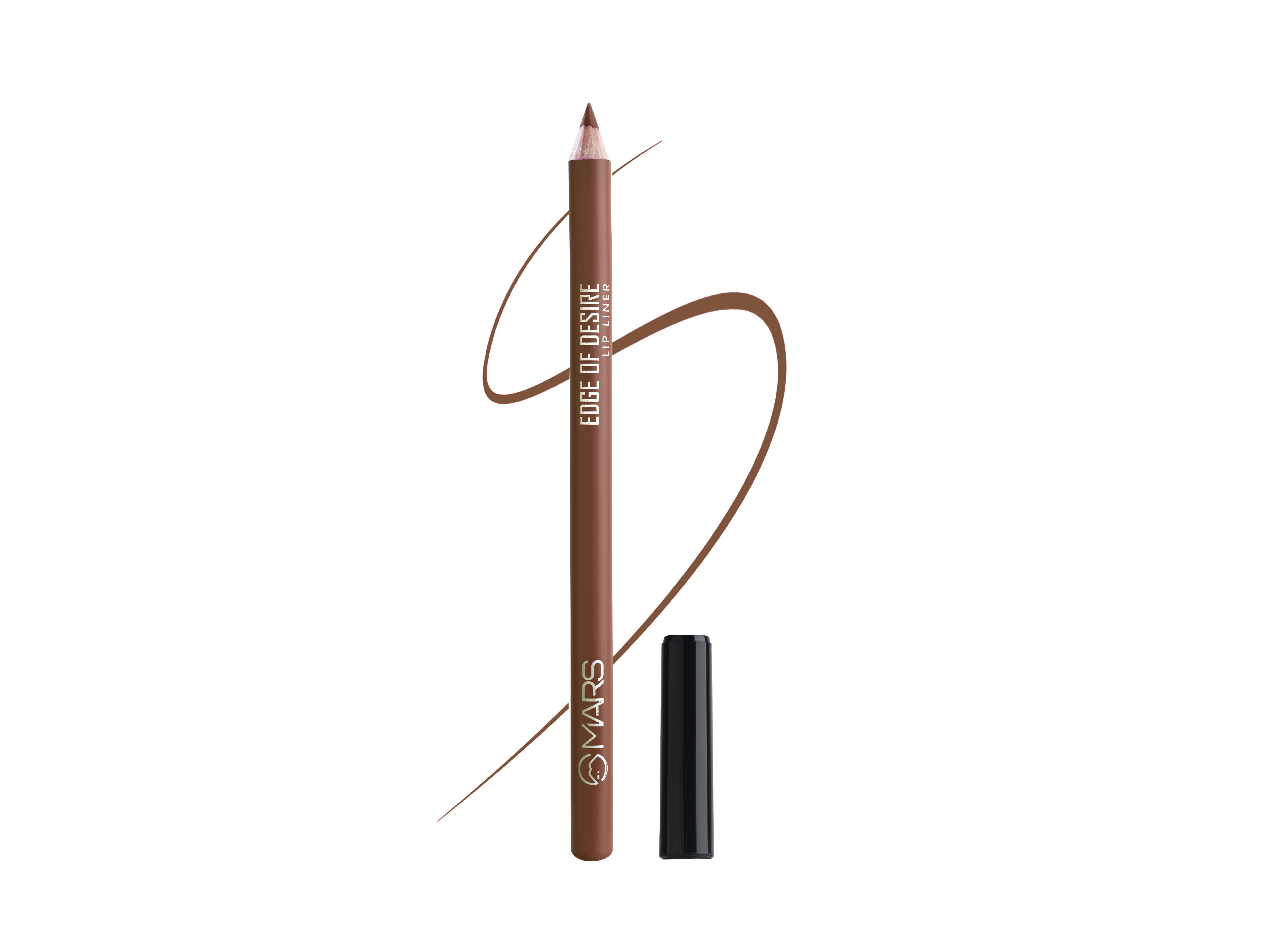 MARS Matte Lip Liner, One Swipe Smooth Application, Long Lasting Lip Pencil (1.4gm) - 12-BROWN MOCHA