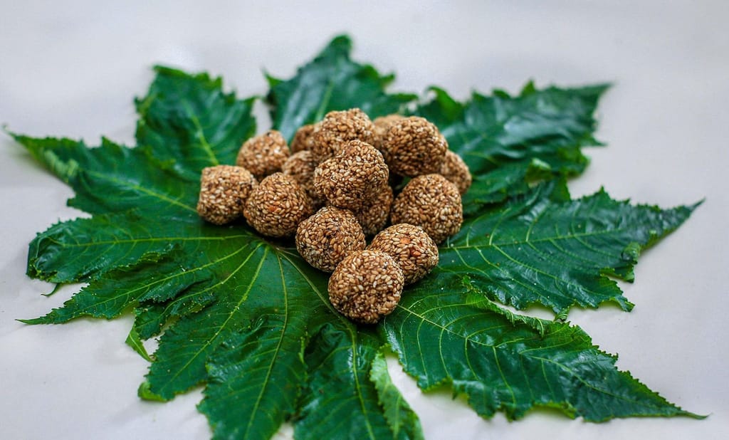 CRUNCHIZZ Authentic Kerala Style Jaggery Coated Banana Chips & Sesame Chikki White Combo I Traditional South Indian Recipe I No Artificial Additives I Perfect Munchy Bites I Pack of Two I 250 Grams Each I Total 500 Grams view 2