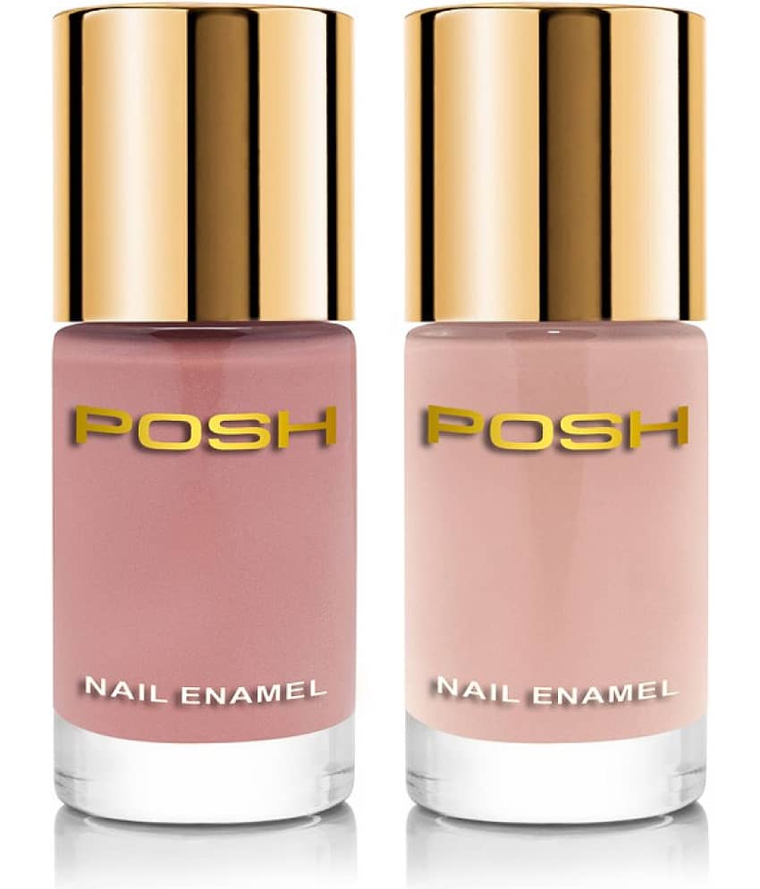 Posh Nail Polish BEIGE Nude Glossy Pack of 3 18 mL