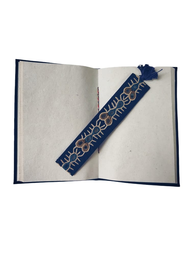 MIRROR Embroidered Blue Bookmark view 2