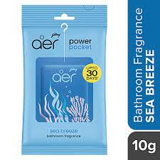 Godrej Aer Power Pocket, Bathroom Freshener – Sea Breeze (10G)