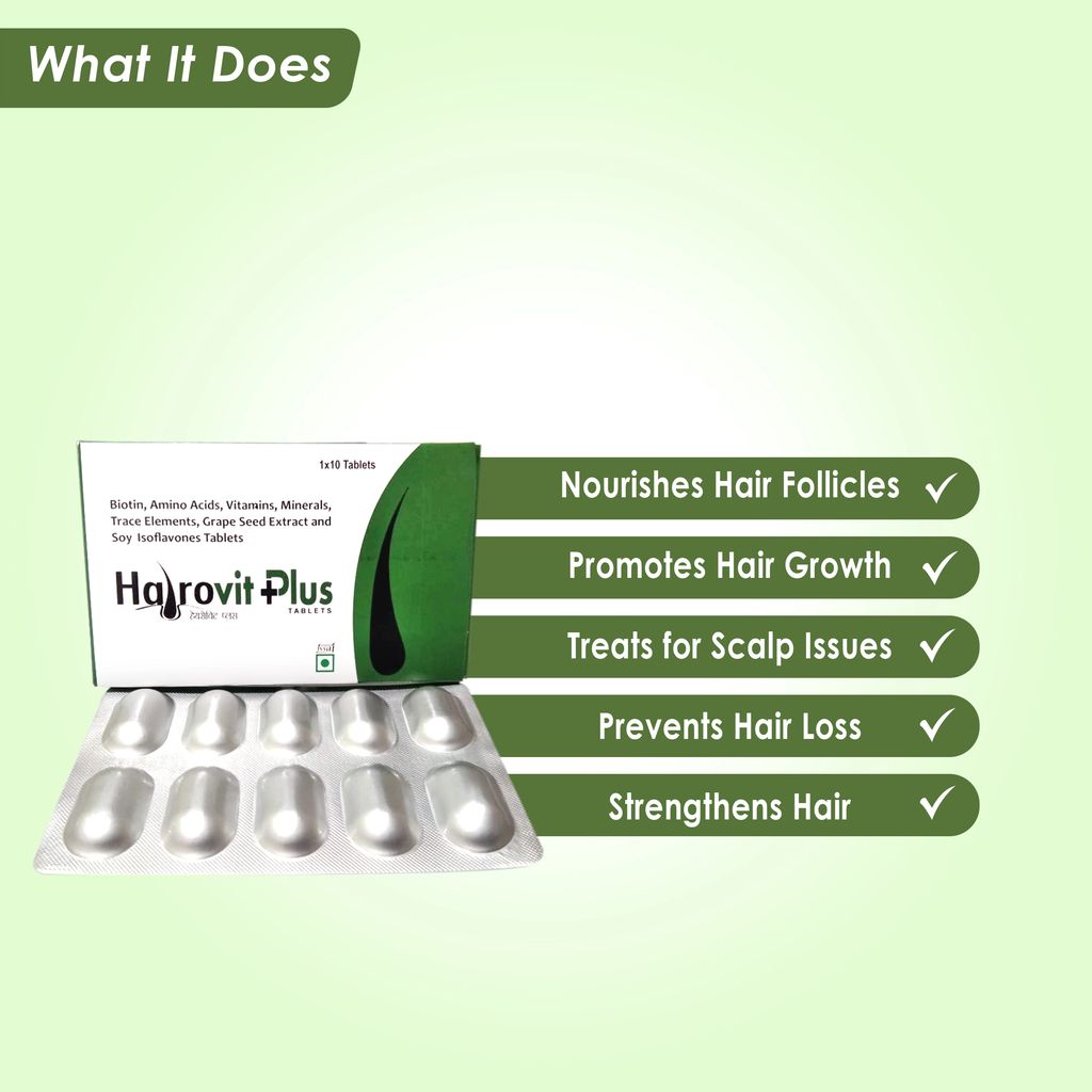 Hairovit Plus Biotin Tablets view 2