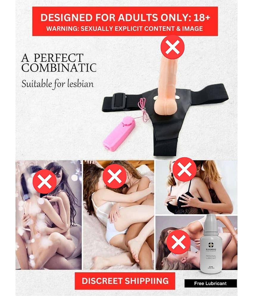 SEX TANTRA 7 inch Big Hollow Strap On Dildo with Vibration and belt Female Sex Toy 7 inch Big Hollow Strap On Dildo with Vibration and belt Female Sex Toy