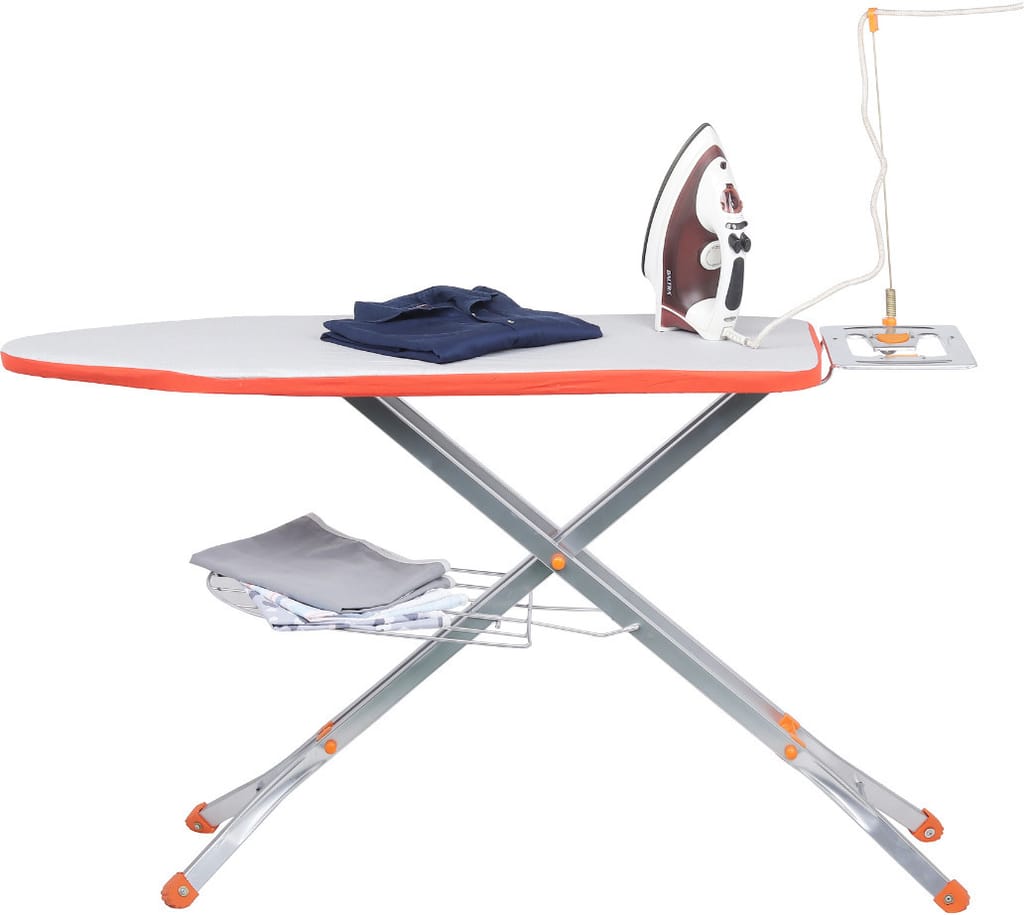 Jaimini by KSI Fold-up Iron Table Removable Cover, Press Stand for Home With Foam Pad Ironing Board view 2