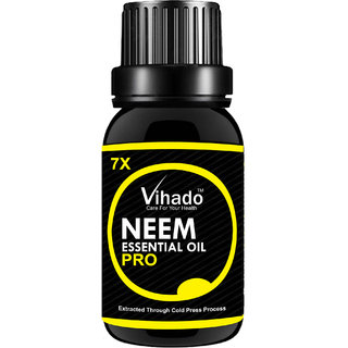 VIHADO Pure Neem Oil 7x Pro (Azadirachta Indica) 100 Natural Cold Pressed (30 ml) (pack of 1) (30 ml)