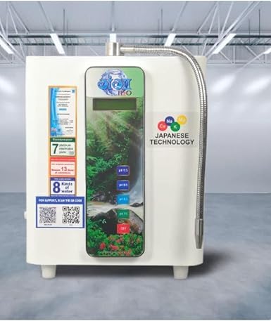 Alkaline Water Ionizer With Aqua Intelligence Technology | 4 Alkaline + 4 Acidic | 7 Platinum Electrodes Plates