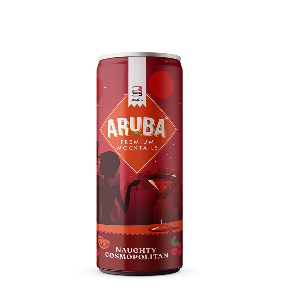 "Aruba" Mixers - Naughty Cosmopolitan (Pack of 12 Cans) - 250ML