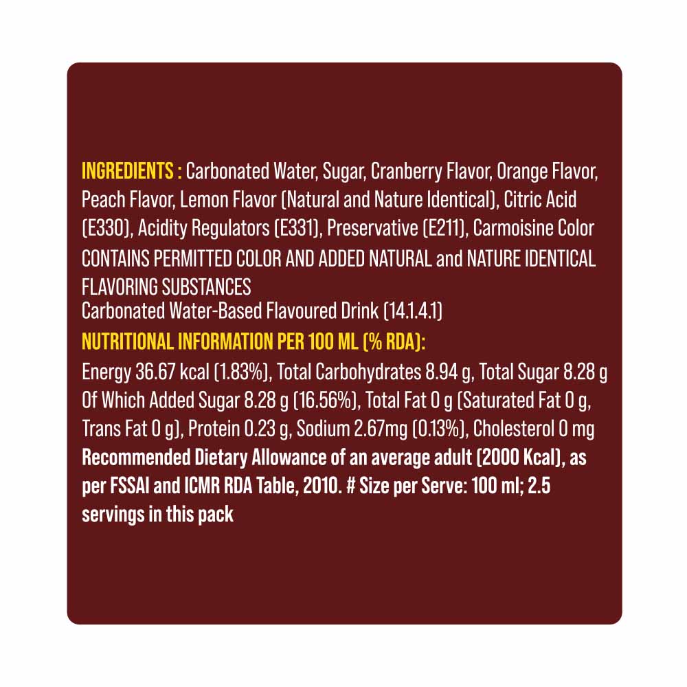 "Aruba" Mixers - Naughty Cosmopolitan (Pack of 12 Cans) - 250ML view 2