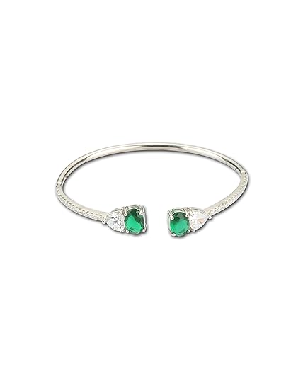 AABHA Silver Kada for Women (Silver, 2.4)