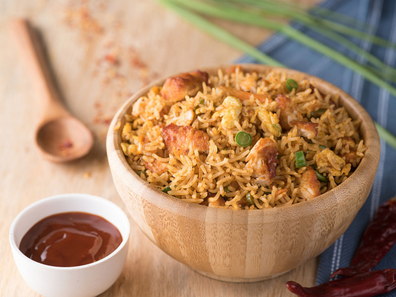 Chicken schezwan fried rice
