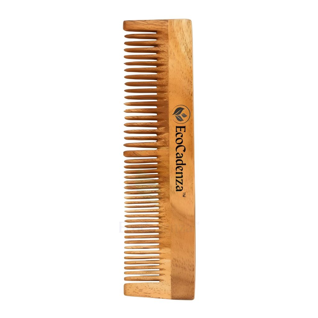 EcoCadenza Pure Neem � Crafted from Solid Neem for Comfortable Use and Effortless Detangling (Pack Of 1)