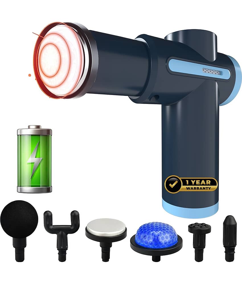 K-life GM-101 Full Body Pain Relief Massage Gun with Hot & Cold Therapy Massager (Navy Blue)