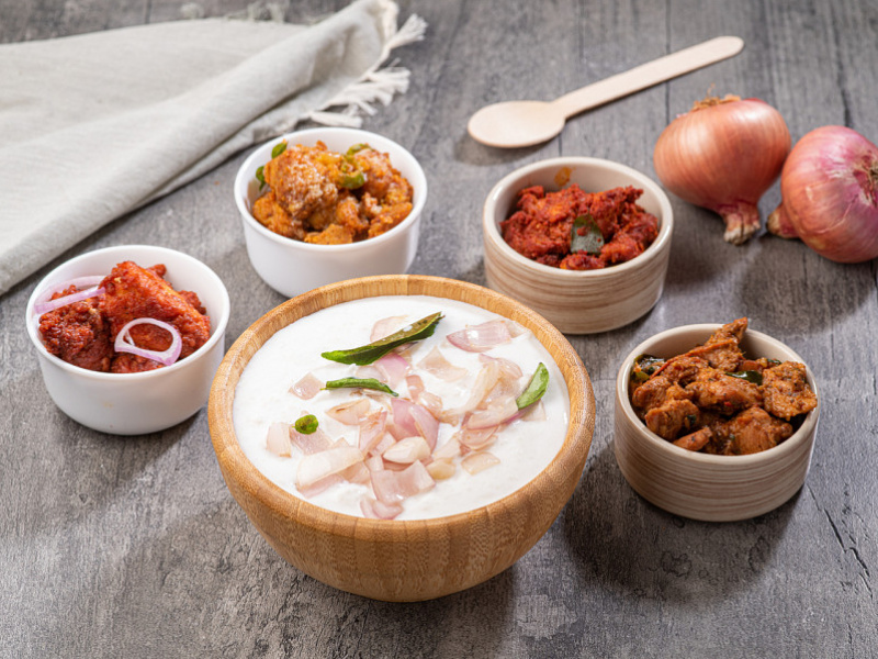 Classic curd rice - choice of chicken starter