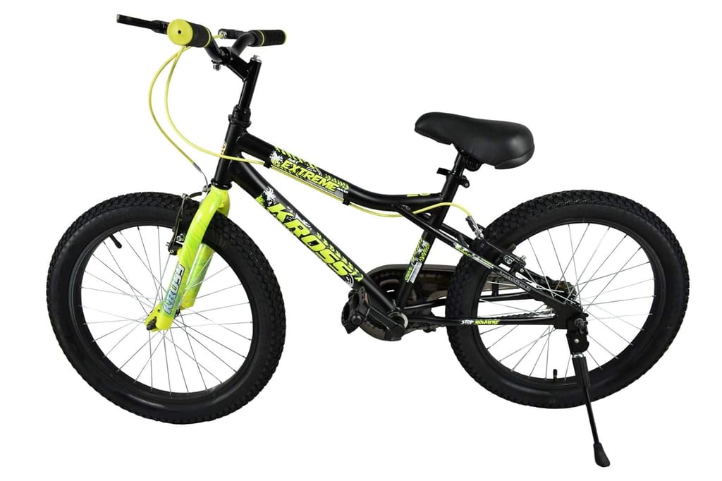 KROSS Extreme 2.40 20 Inches Single Speed Steel Frame BMX Bike Bicycle for Unisex-Youth (Age 5-8 Years, Black and Yellow) view 2
