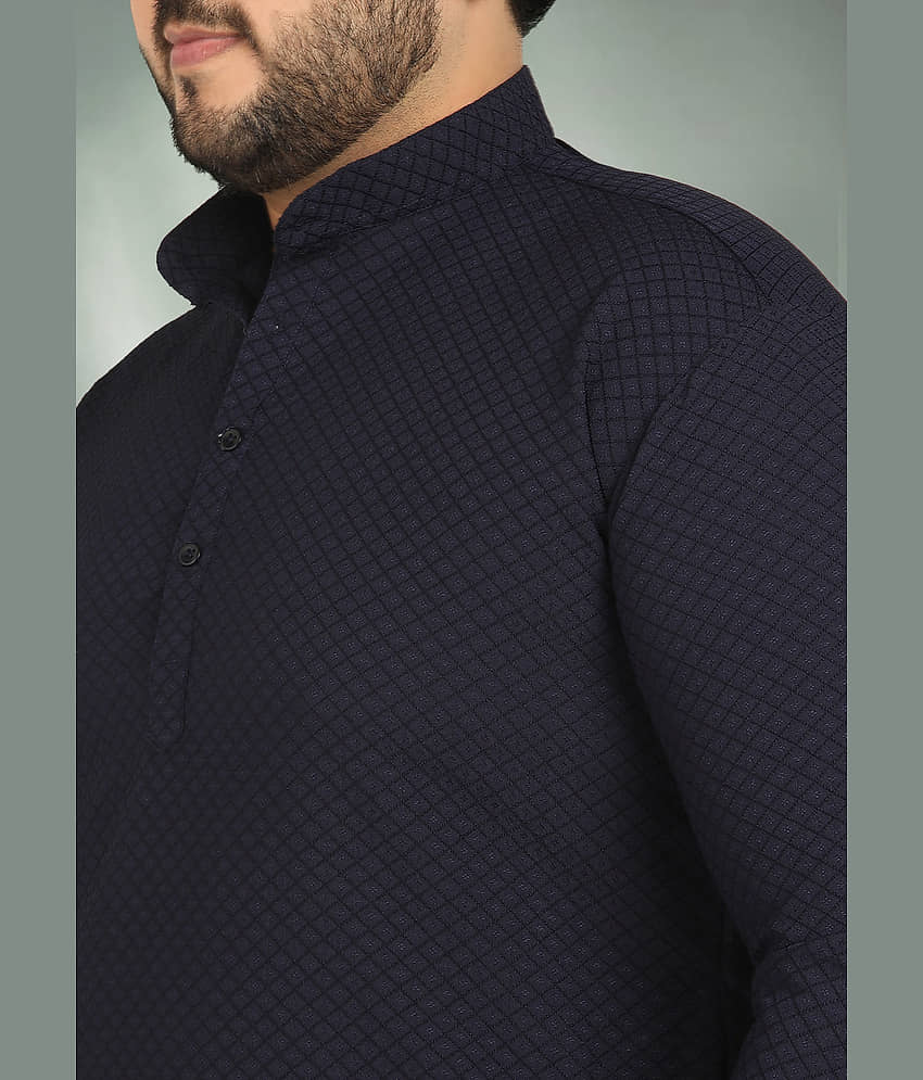 adwynpeter Maroon Cotton Men's Regular Kurta ( Pack of 1 ) view 2