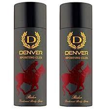 Denver Sporting Club Rider Deodorant Body Spray For Men, 165Ml (Pack Of 2)